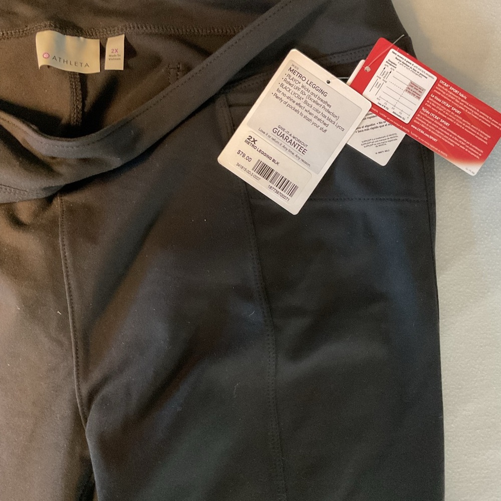 Athleta Women’s Classic Black Leggings - Picture 3 of 4